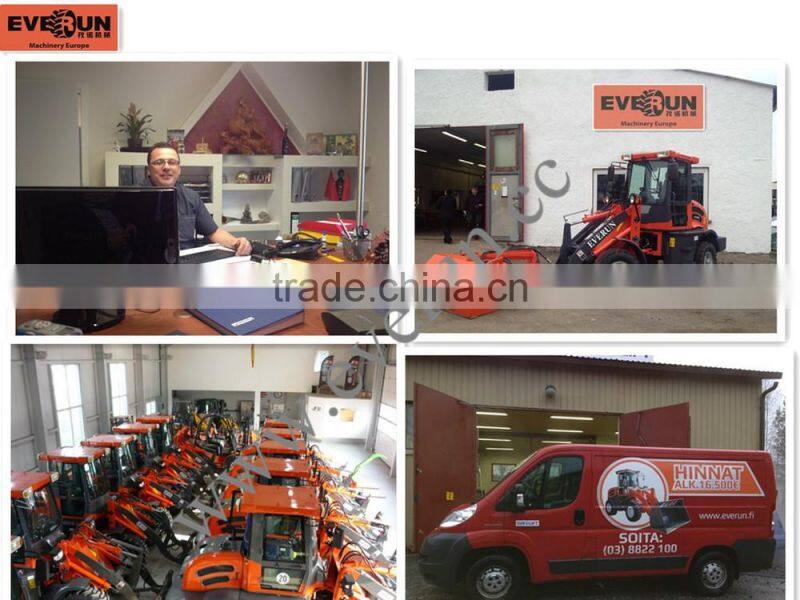 Qingdao Everun ER20 Compact Wheel Loader,Cheap Farm Tractor With Adjustable Steering Wheel