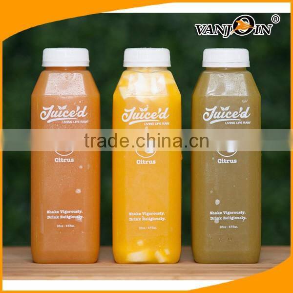 Plastic Energy Drink Beverage Bottles with Ratchet cap