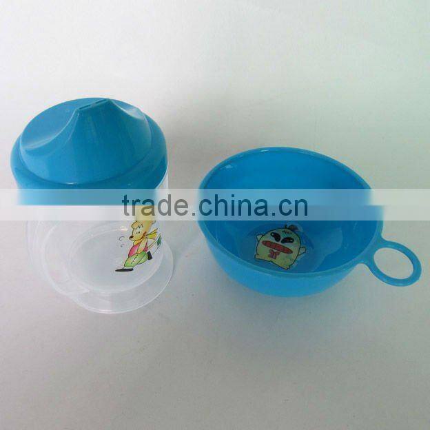 5pcs blue dinerware plastic picnic set