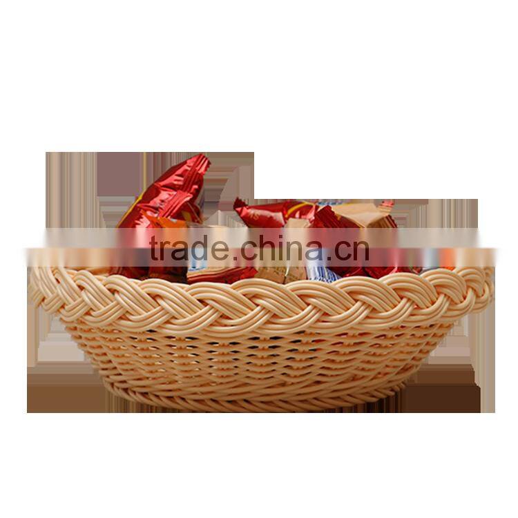Wholesale eco-friendly food grade durable rattan empty fruit basket