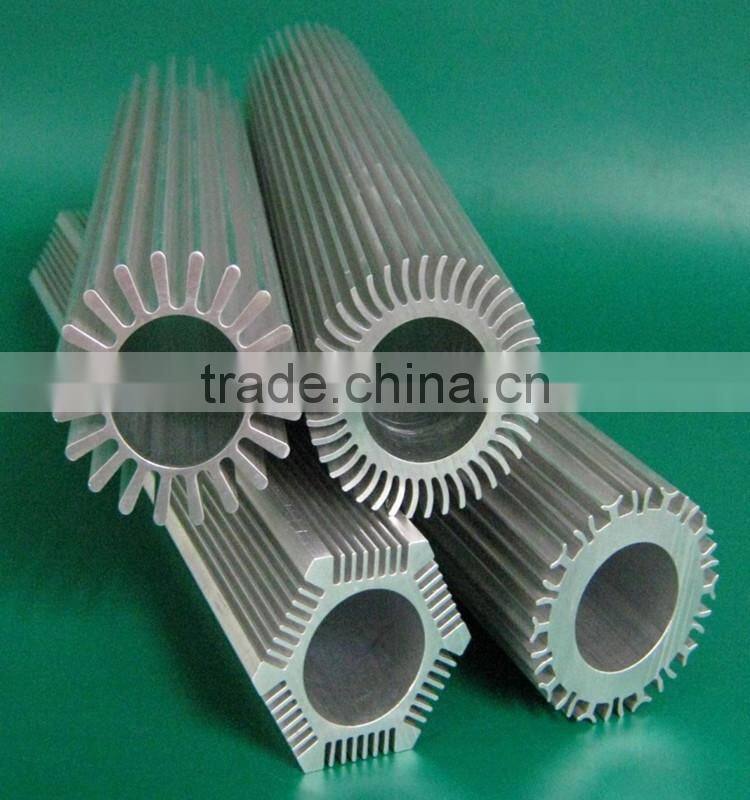 Anodized Custom types of CNC machined extruded aluminium section