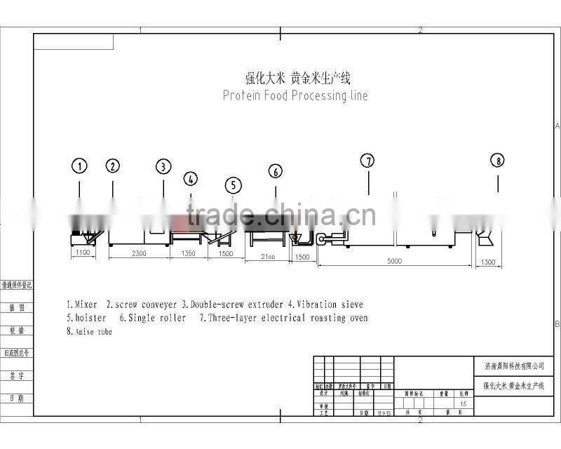 Automatic! Artificial Instant Rice extruder Line in Chenyang Machinery