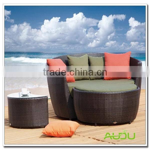 Audu Large Cheap Daybed Rattan Outdoor Garden Furniture