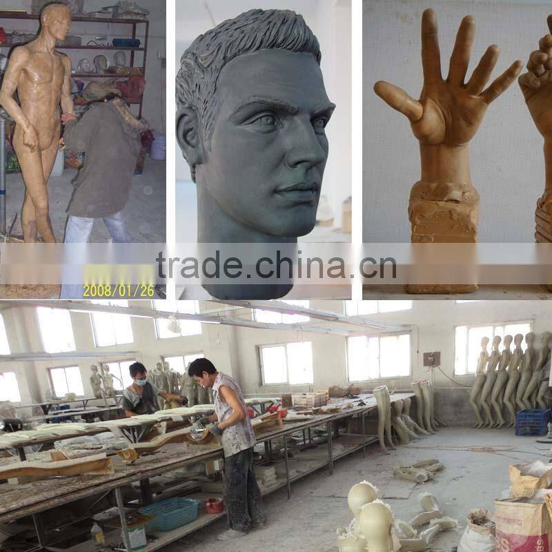 factory low price sale fiberglass OR fabric wrapped fabric torso kids mannequin with wood arm
