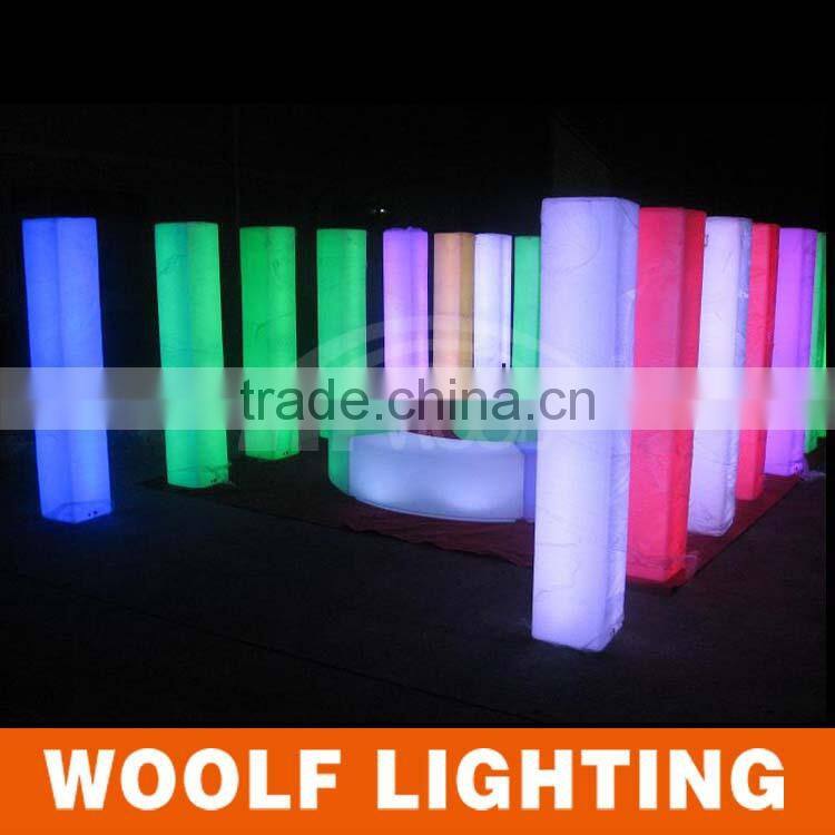 LED roman square pillar design/wedding decorating roman pillar