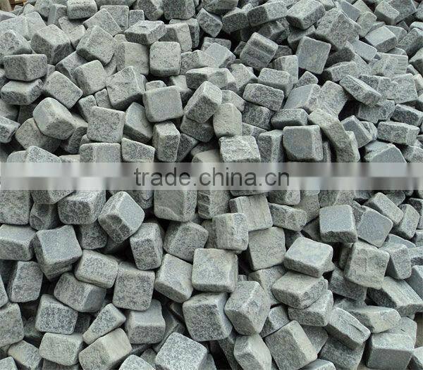 G654 Outdoor Cobble Grey Granite Paving Stone