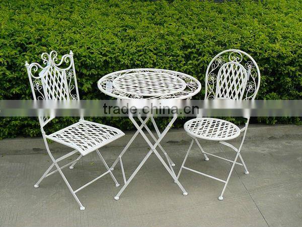 Folading Antirust Metal Table Set