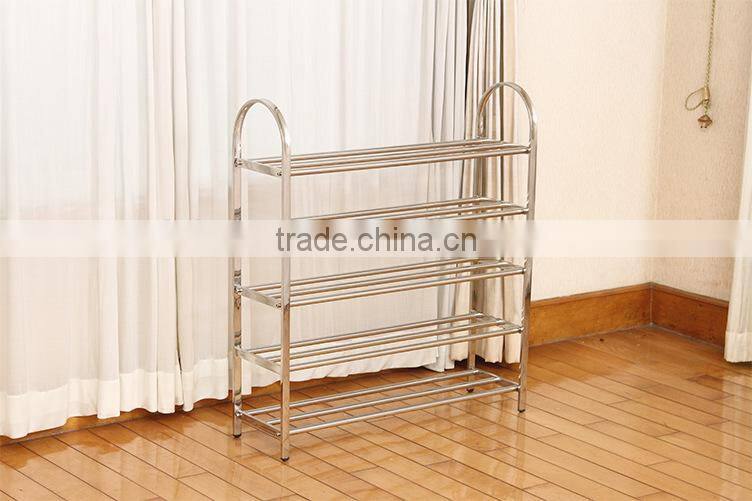 5 tiers stainless steel square tube shoes storage orginaze
