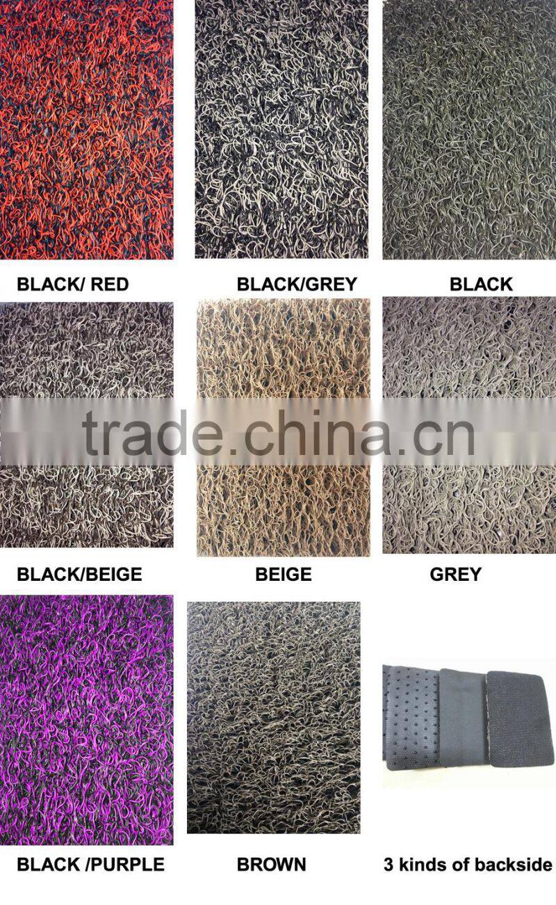 Good quality Car Coil Floor Mat, PVC Vinyl Loop Anti Slip Car Mat Roll,colorful car floor mats