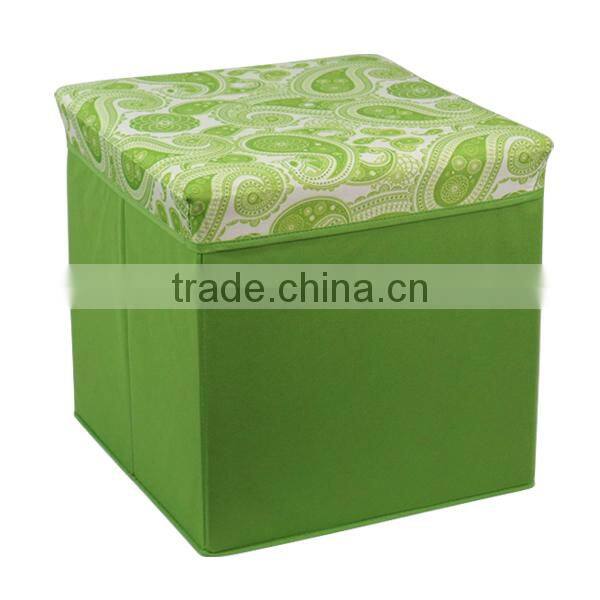 Foldable Grey Large Size Storage Stool