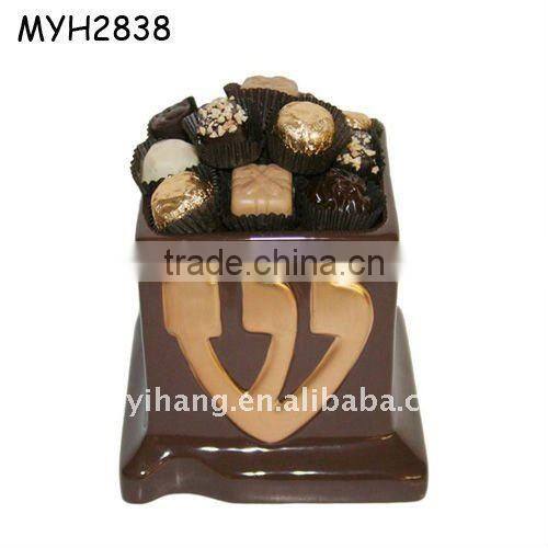 ceramic golf ball shape vase/ pot/container/ base