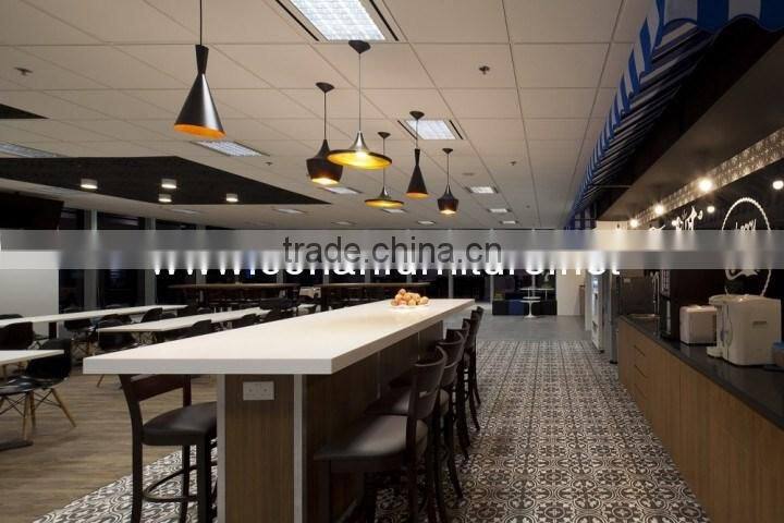 Design new stylish custom sized solid surface top design hotel buffet