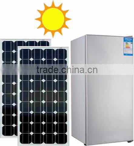 102L Integrated Solar Double-door Refrigerator with Built-in Lithium Battery