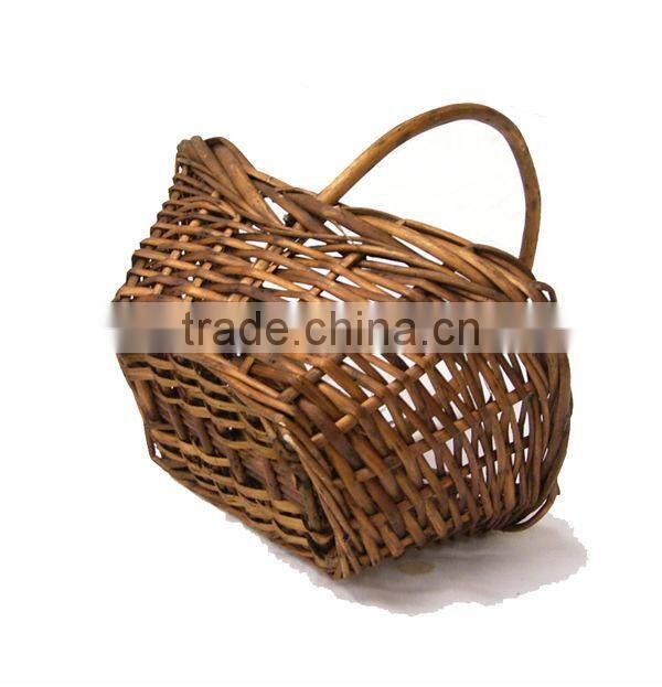 wholesale cheap wicker basket with handle