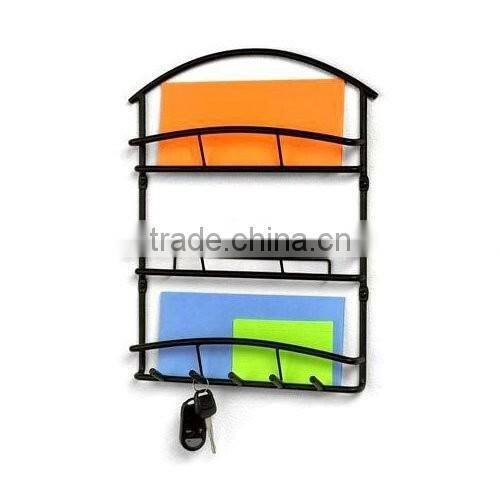 High Quality 3 Tiers Wall Mounted Mail And Key Holder