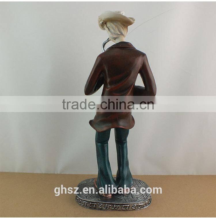 Guo hao 2015 hot sale wholesale resin musician figurines , custom musician statues