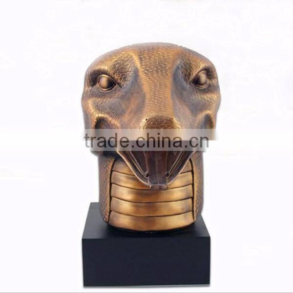 Antique animal craft king Cobra snake resin statue