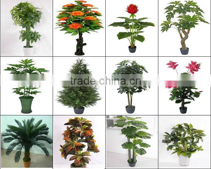 fake plastic plant green palm and banana trees suppliers