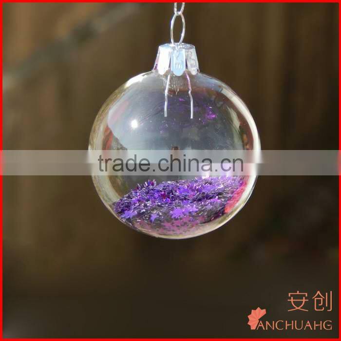 clear acrylic ball ornament