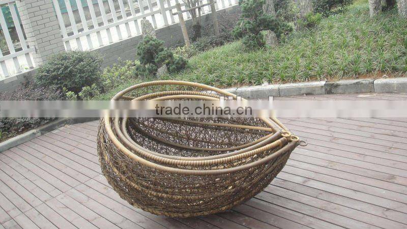 Indoor outdoor rattan swing