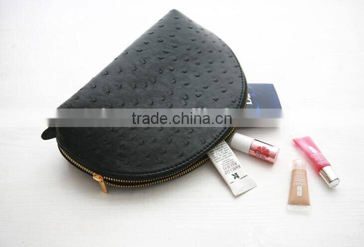 Beautiful promotional toiletry bag, shinny pu leather make up cosmetic case/bag