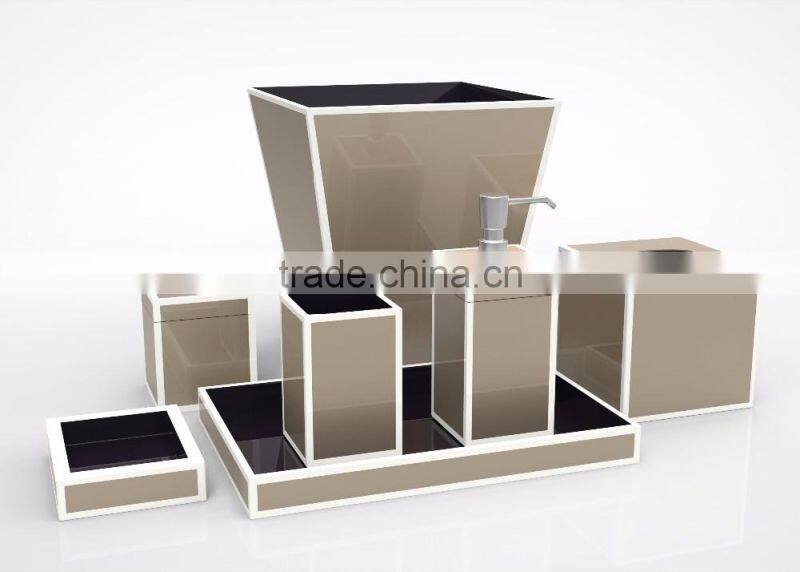Luxury lacquer bathroom set for restaurant, hotel, wedding, home custom
