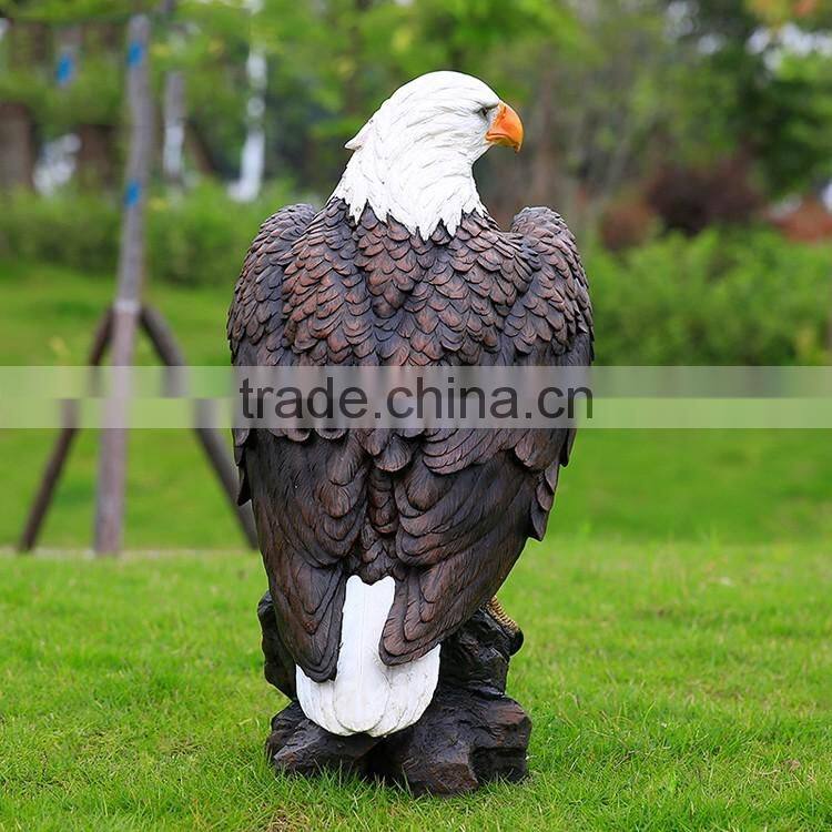 outdoor garden decoration resin craft eagle fiberglass animals for sale