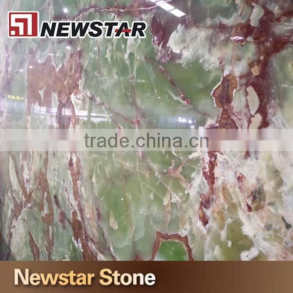 Polished marble dark green onyx marble tile