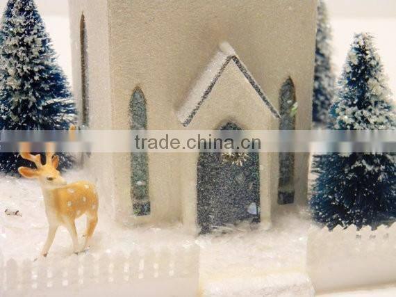 Vintage Putz House Church Pattern & Instructions Christmas Village