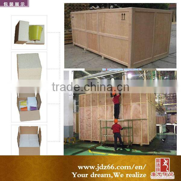 Garden decoration handpaimted flower ceramic round dinning table in hot sale