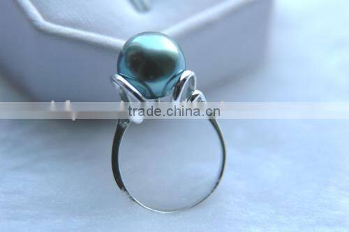 fashion design peacock tahitian pearl ring