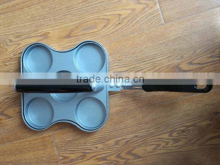 5 section non stick aluminum burger tool