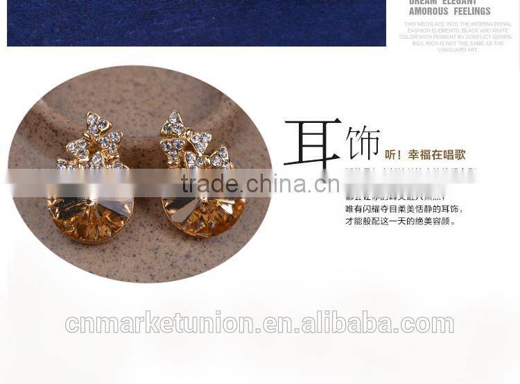 Lastest design gold fashion earring