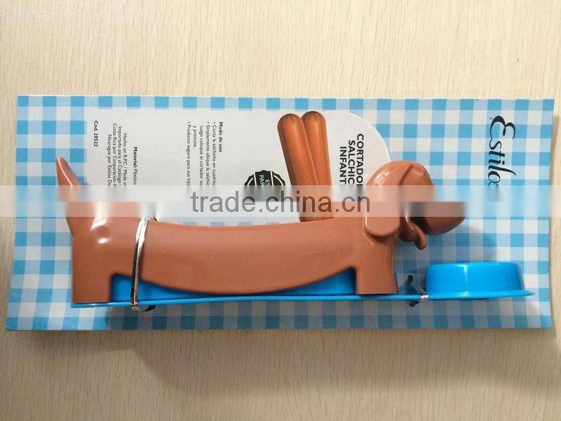 Hot new design Kitchen convenient funny tools plastic slice,Mini Food Hot Dog Slicer/hot dog cutter,Sausage slicer