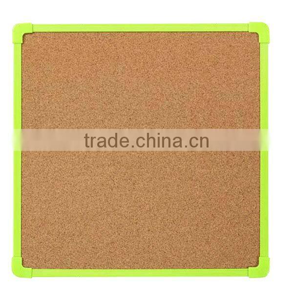 Wholesale cork board with plastic frame,cheap cork board squares