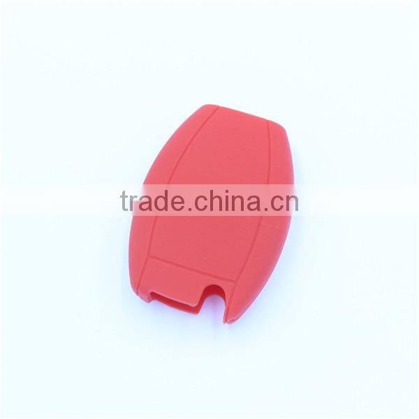 High Quality 3 buttons with hole Silicone Car Key Cover Case for Mercedes-benz remote keys in stock