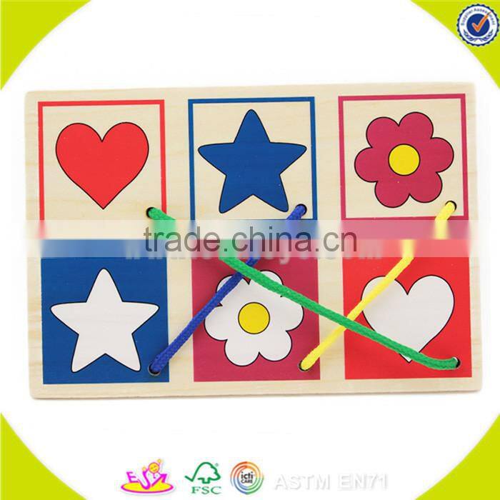wholesale inexpensive wooden block puzzle toy funny wooden block puzzle toy for children W14A094