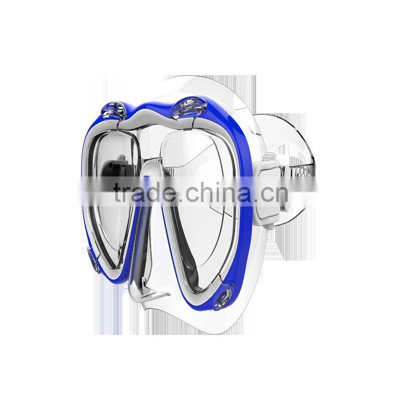 Hot Selling Customizable Tempered Glass Free Diving Mask