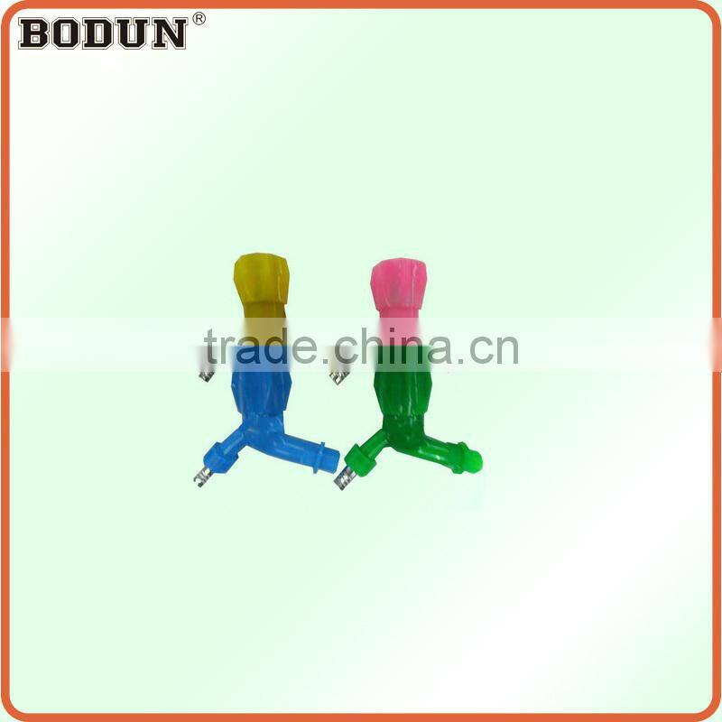 C3003 Small round head pvc plastic bibcock/shower faucet with metal mouth