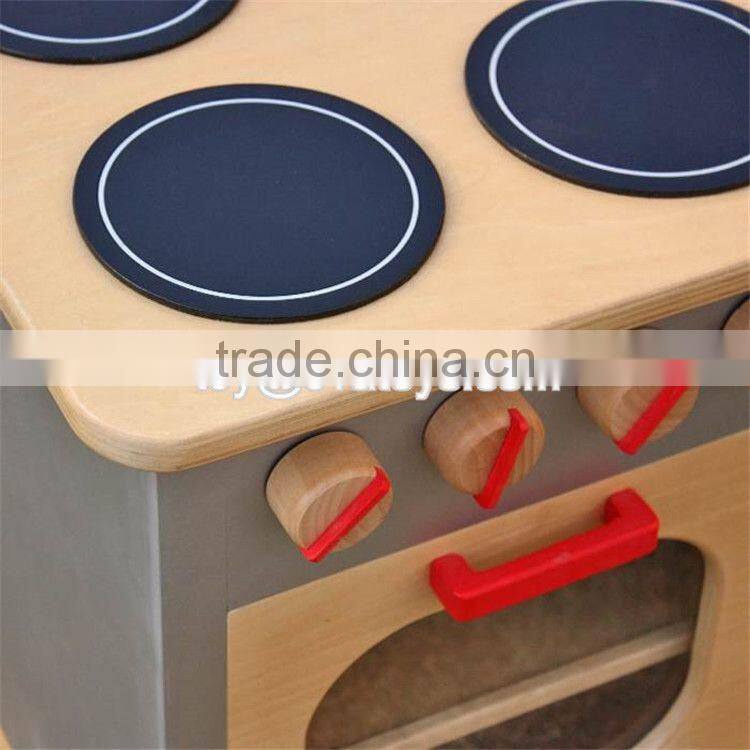 Pretend play kitchen toys wooden kids cooking set W10C301
