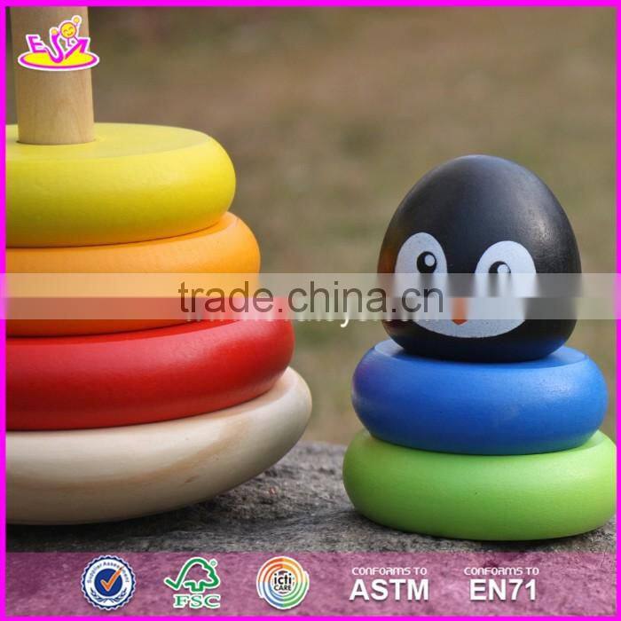 Girl Rainbow Stacker wooden educational toys for toddlers W13D135-S