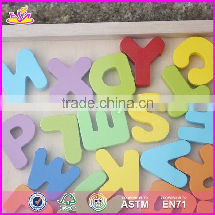 2017 New design toddlers educational wooden abc learning W14B072