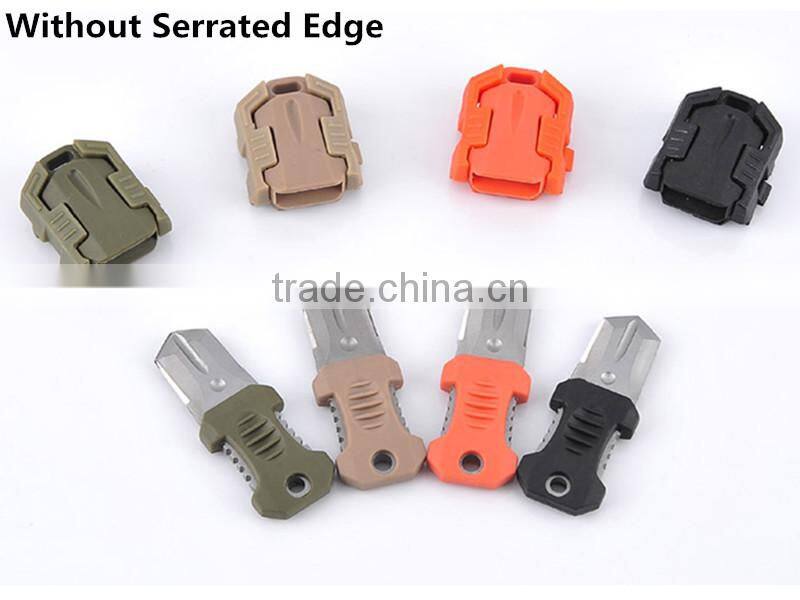 TK-1566 Outdoor Camping Survival Tool Molle System Beetle Webbing Buckle Tactical Knife