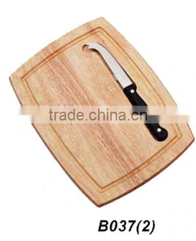 wooden cutting board with 1pcs knife