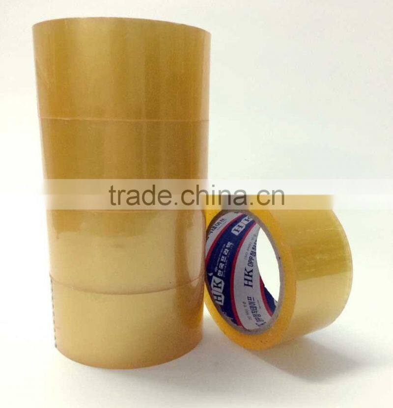 Low noise Brown BOPP tape adhesive packaging tape Logo Printed carton sealing tape