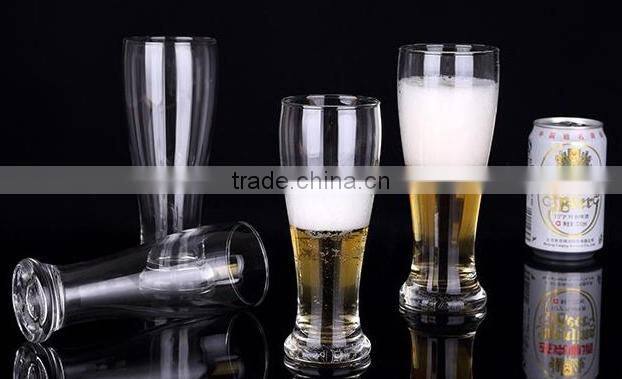 Glass beer cup ;Pilsner cup; glass cup