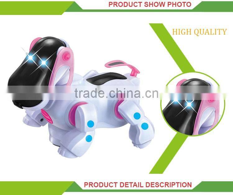 New design electric plastic cartoon battery operated walking dog toy