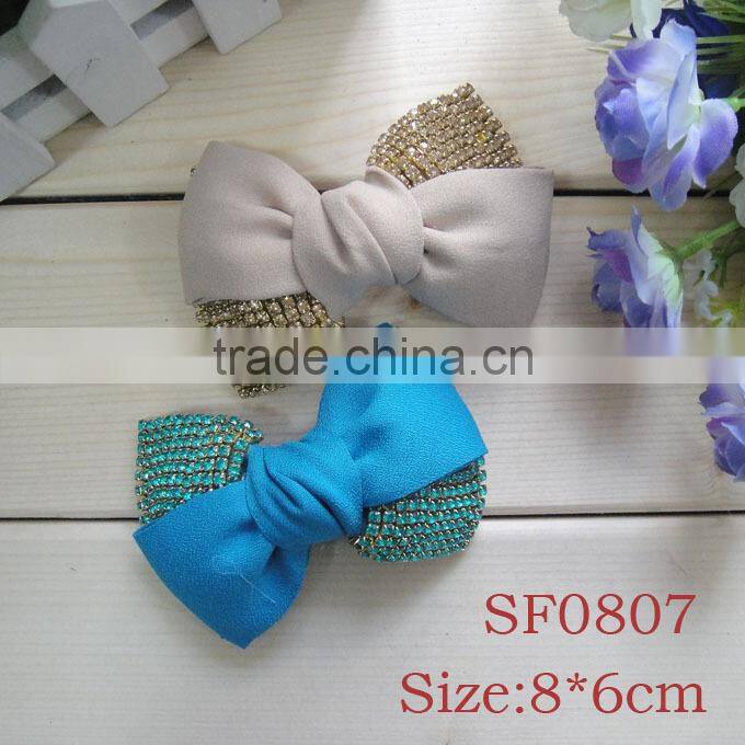 SF0816 High quality rhinestone flower fashion ladies shoe accessories