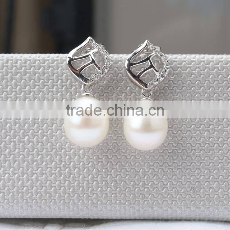 925 silver Pearl Pendant and earring