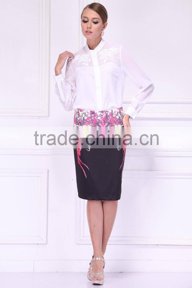 2014 new design elegant blouse autumn long sleeve